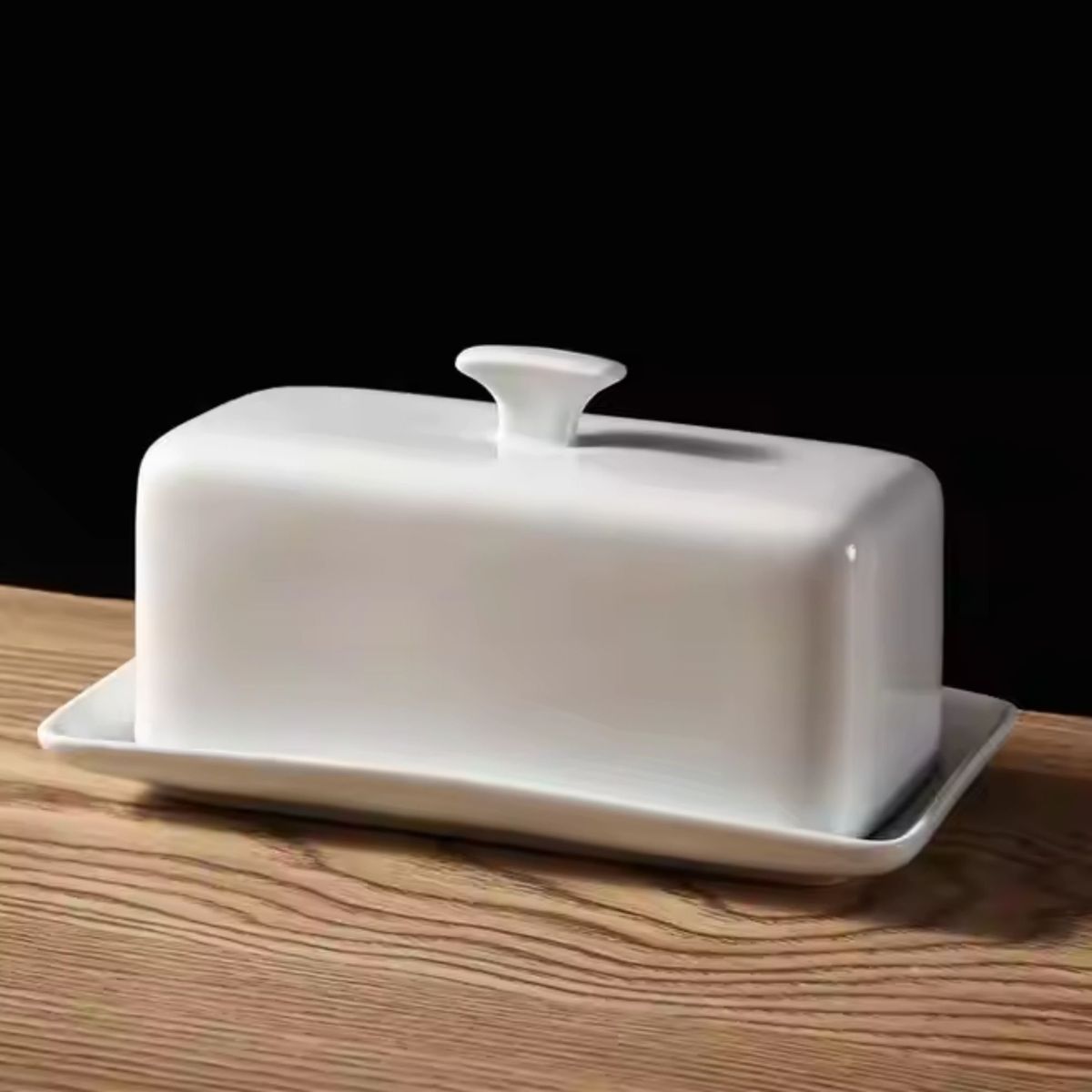 ICHIMATSU - Quesera Mantequillera de Losa Blanco CTapa 750gr