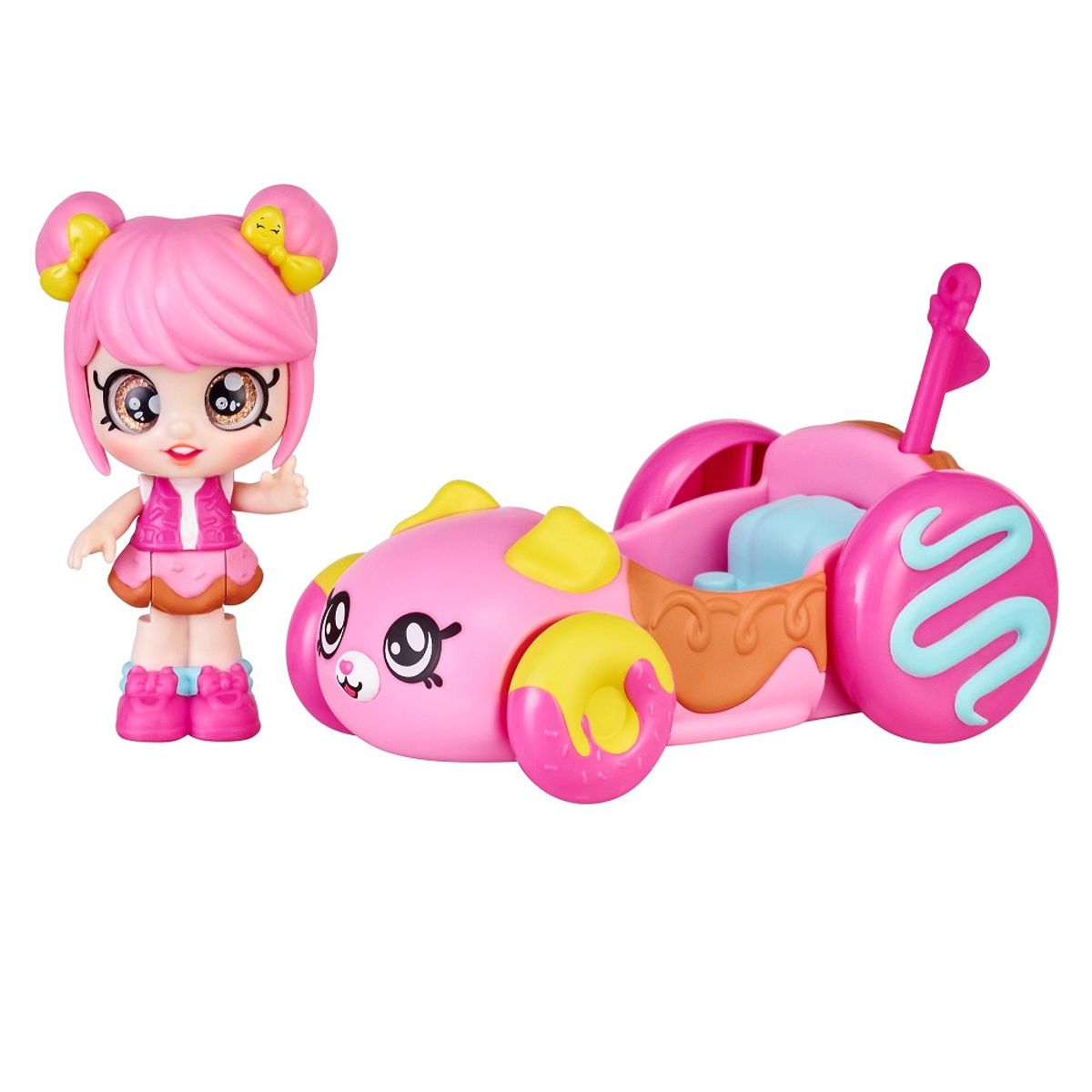 KINDI KIDS - Muñeca Kindi Kids Minis - El Carro De Donatina 8 Cm