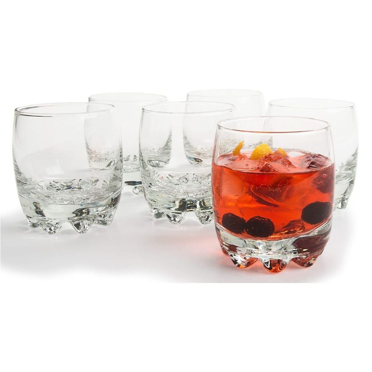 INSPIRA - Juego de 6 Vasos Tequileros Muela Vidrio