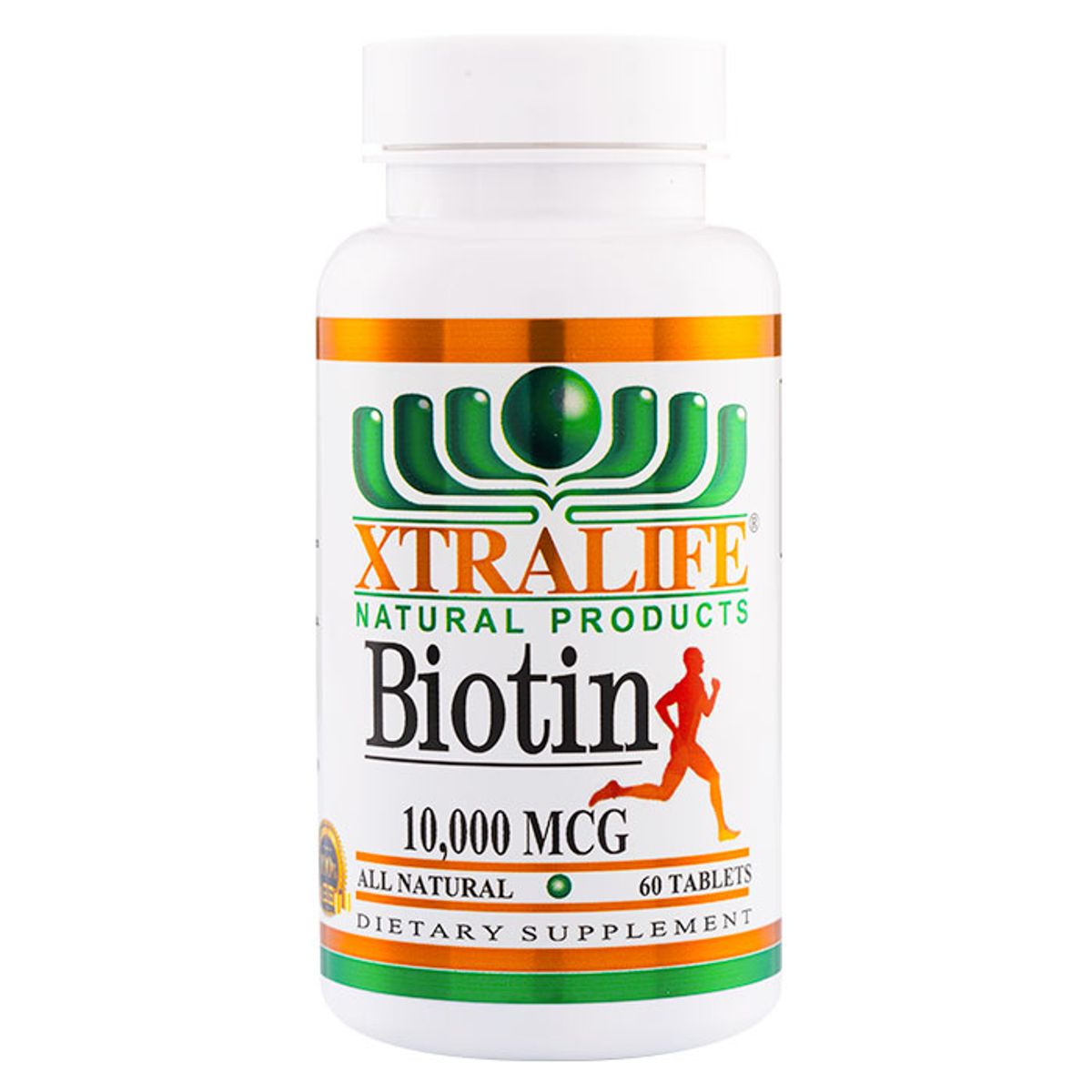 XTRALIFE NATURAL PRODUCTS - Biotin 10,000 mcg - 60 Tabletas