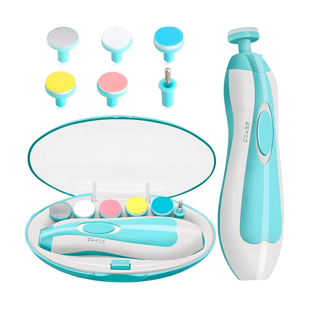 GRETAIL - Kit Cortauñas para bebé Manicure Pulidor Uñas Rosado