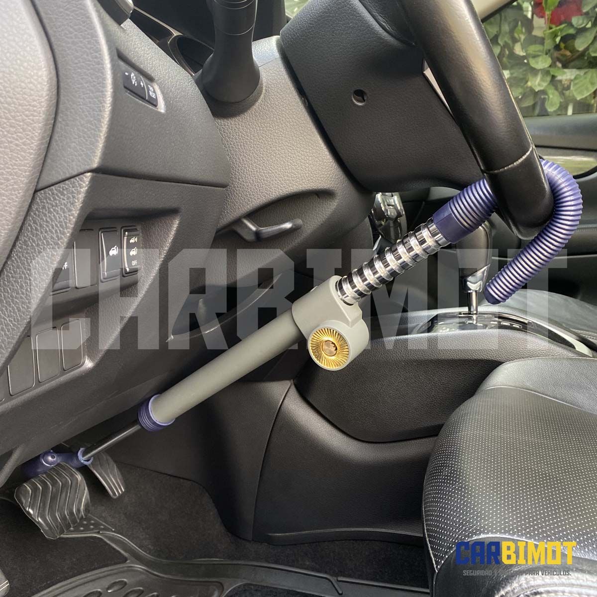 GENERICO - SEGURO BLOQUEO TRABA PEDAL TIMON VOLANTE ANTIRROBO VEHICULAR
