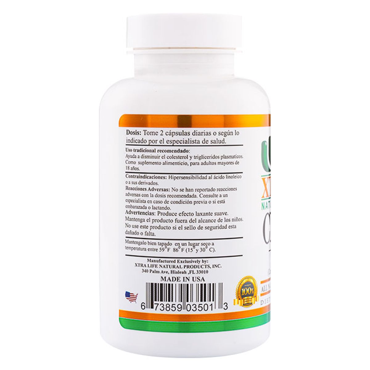 XTRALIFE NATURAL PRODUCTS - CLA 1000 - 90 Cápsulas