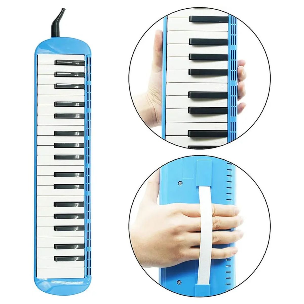 MELODY - MELÓDICA 3 OCTAVAS CON ESTUCHE RÍGIDO CELESTE