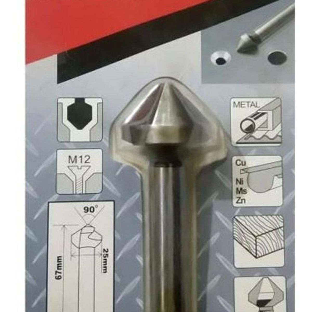 MAKITA - Broca Avellanadora 25mm Metal Noferrosomadera Makita D-39154