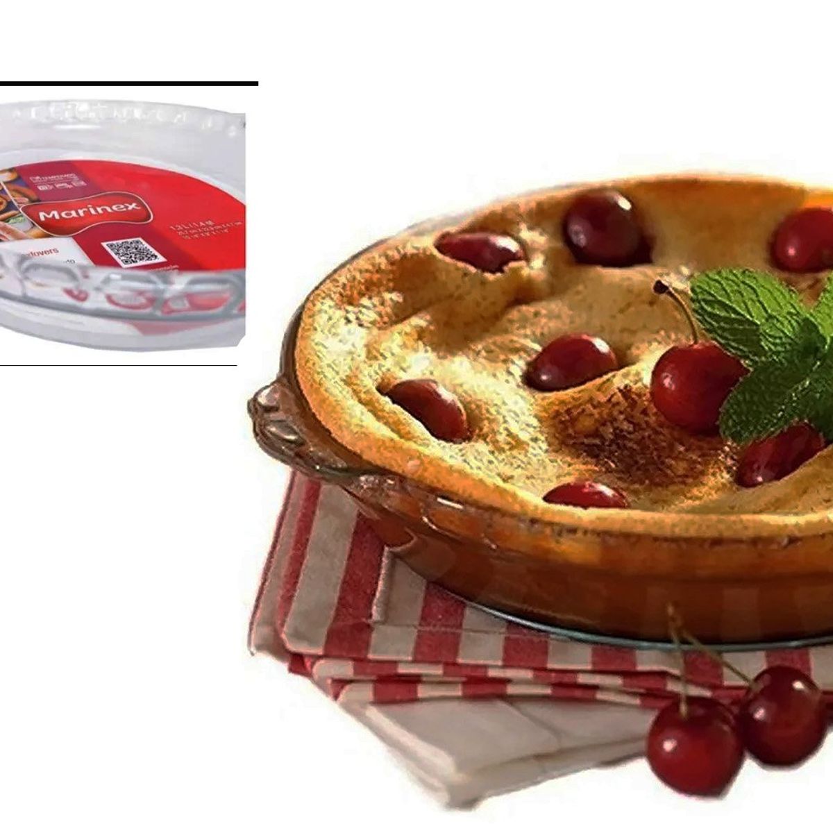 MARINEX - Fuente Molde Pyrex Vidrio Templado para Hornear  620 kg