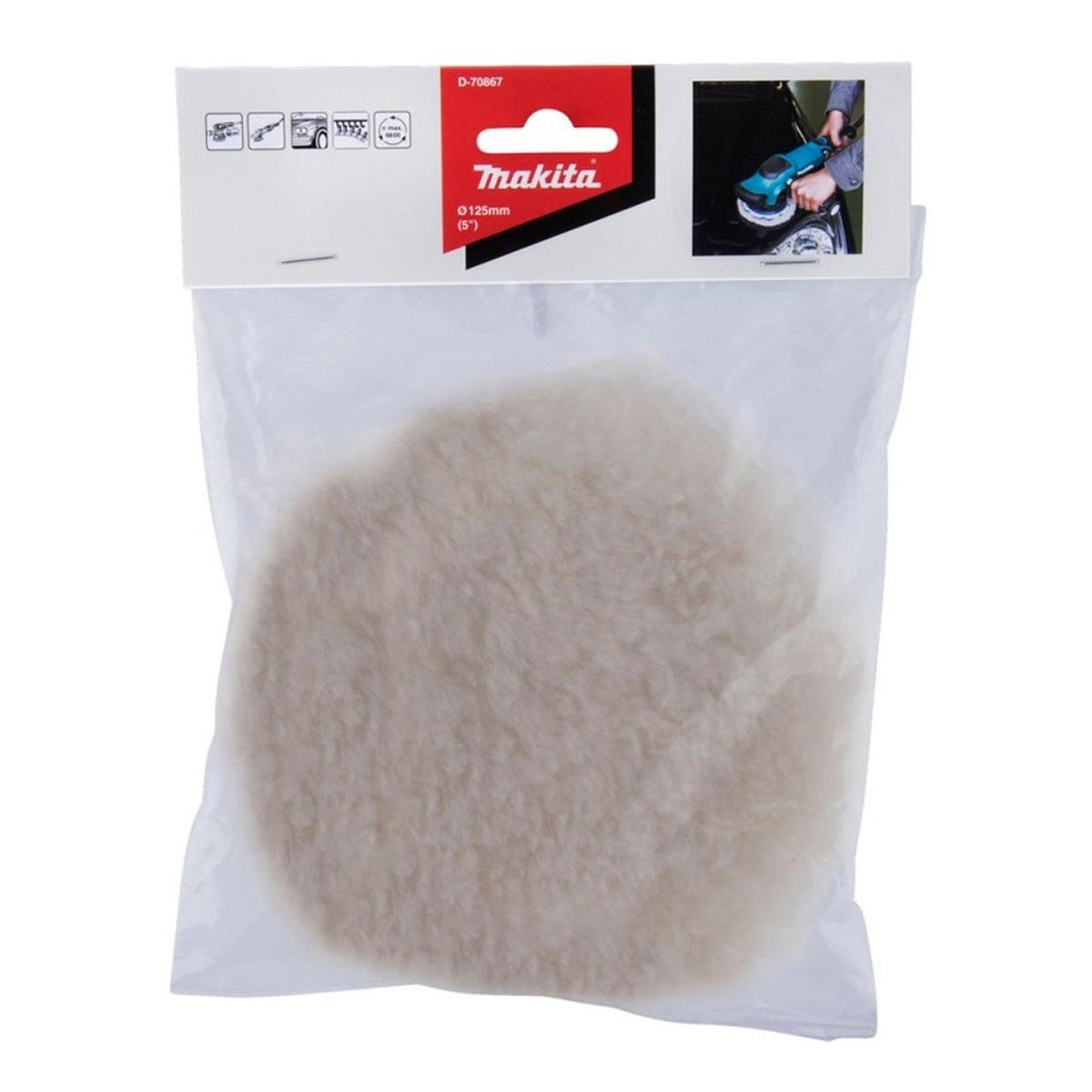 MAKITA - Bonete De Lana Doble Cara Con Velcro 7 Makita D-70889