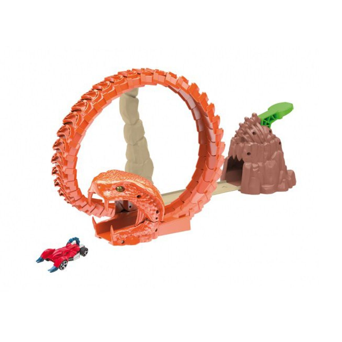 TEAMSTERZ - Juguete Pista con Lanzador Ataque Serpiente + 1 Auto Teamsterz