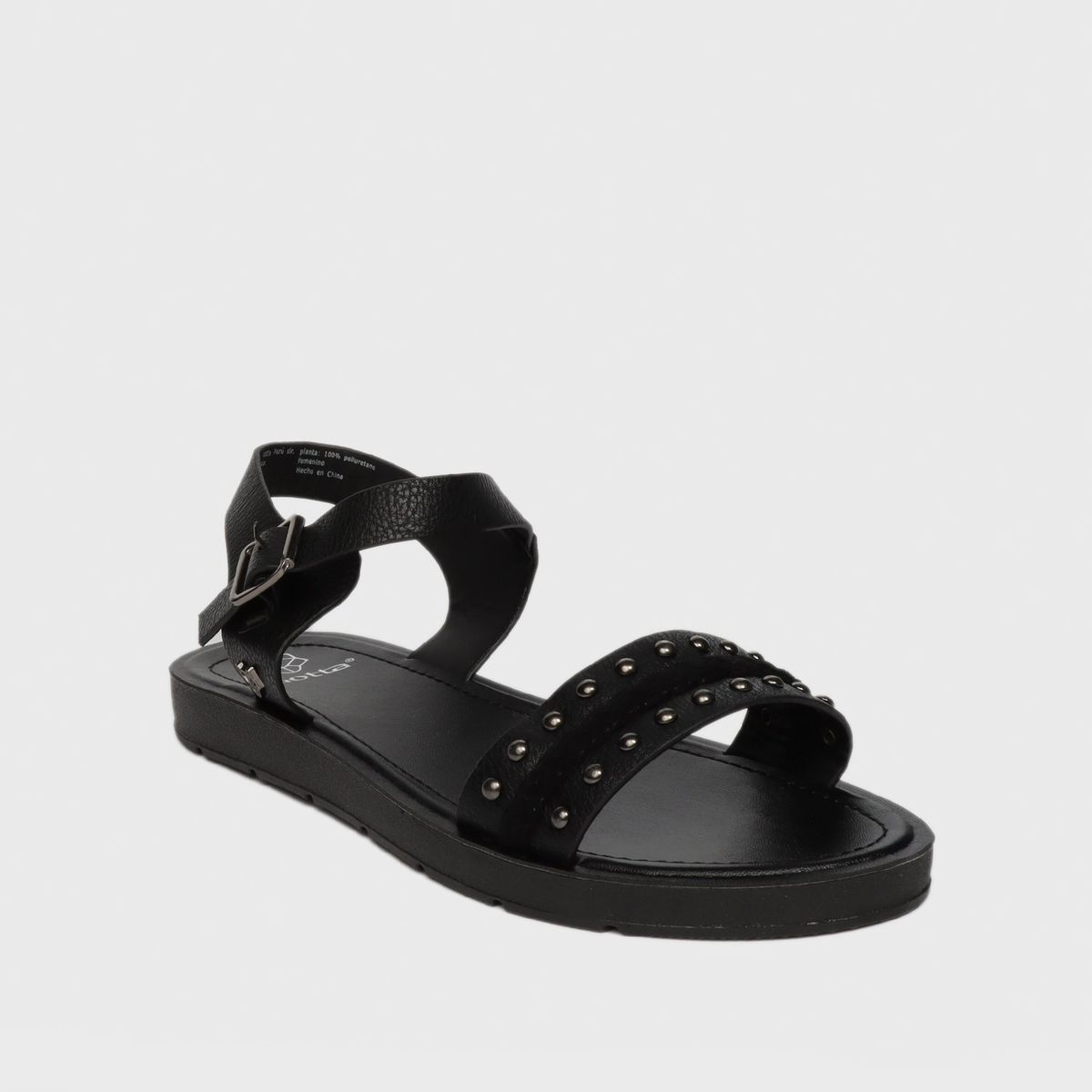 GOTTA - Sandalia Plana Negra Mujer 13253 Gotta