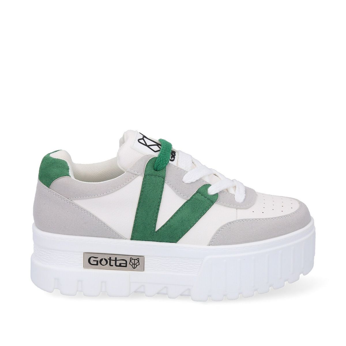GOTTA - Zapatilla Plataforma Verde Mujer 23242 Gotta