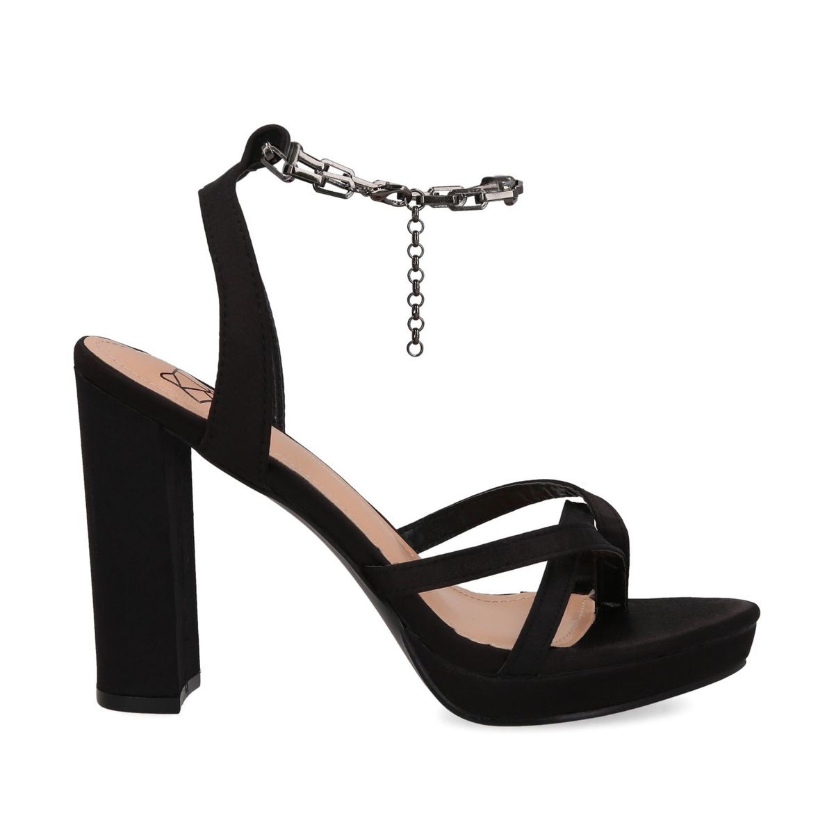 GOTTA - Sandalia Taco Negra Mujer 15836 Gotta