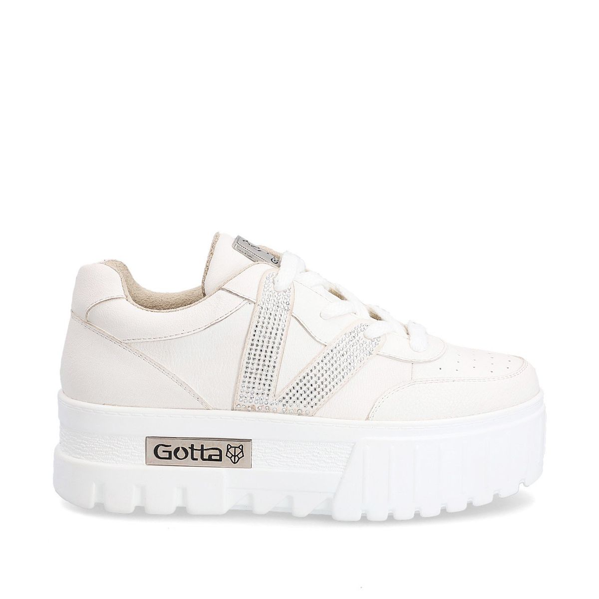 GOTTA - Zapatilla Plataforma Blanca Mujer 23242 Gotta