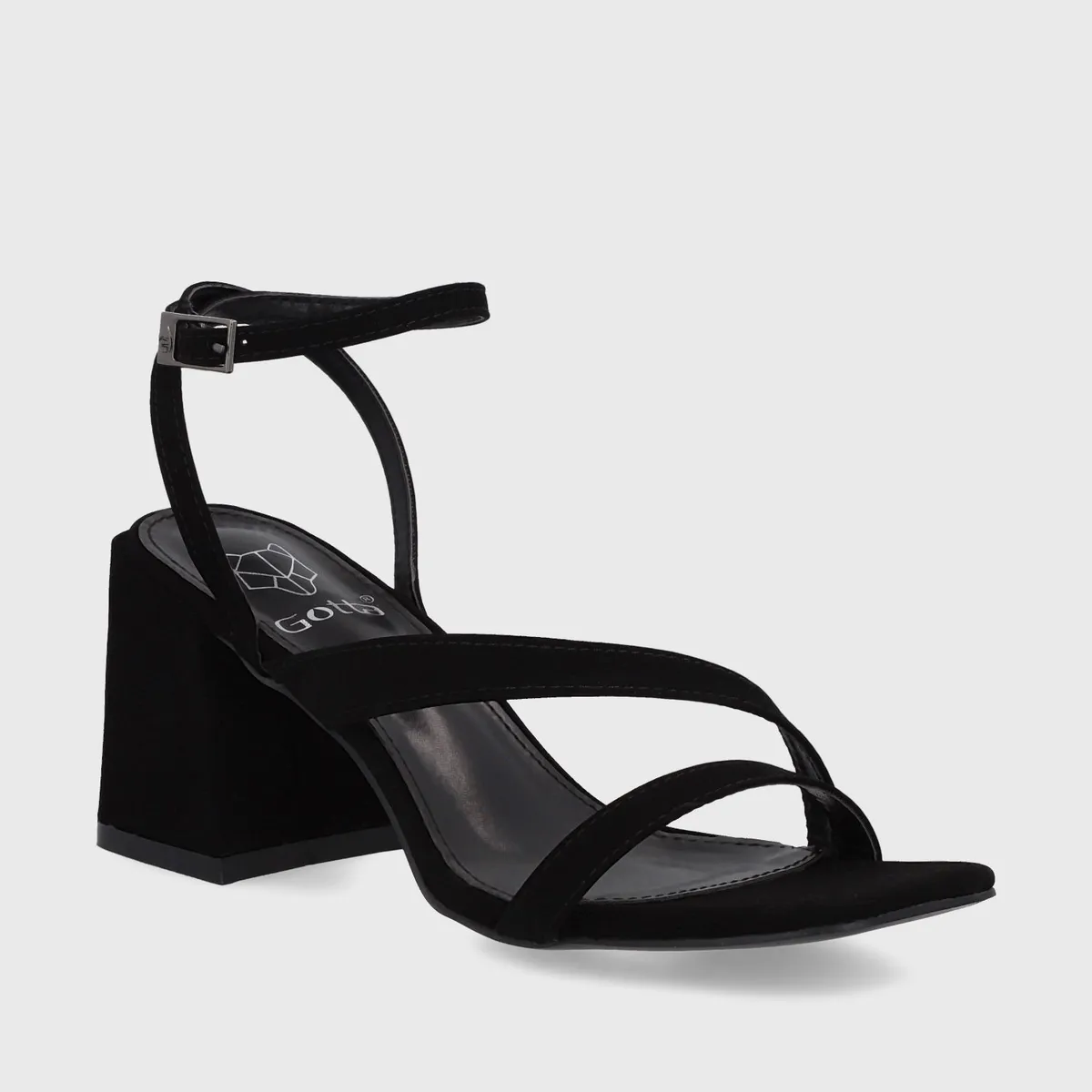 GOTTA - Sandalia Taco Negra Mujer 35132 Gotta