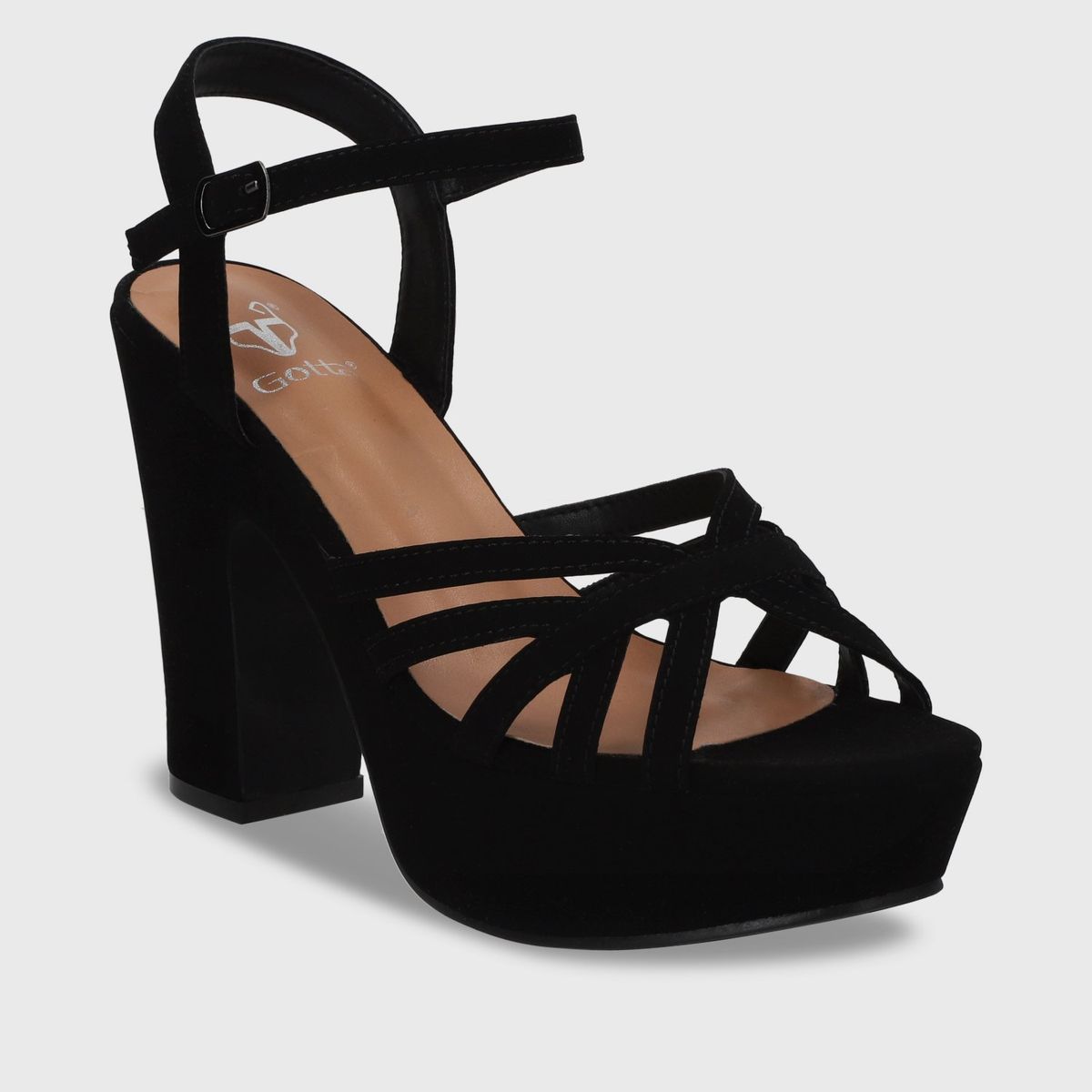 GOTTA - Sandalia  Negra  Taco Mujer 86131 Gotta