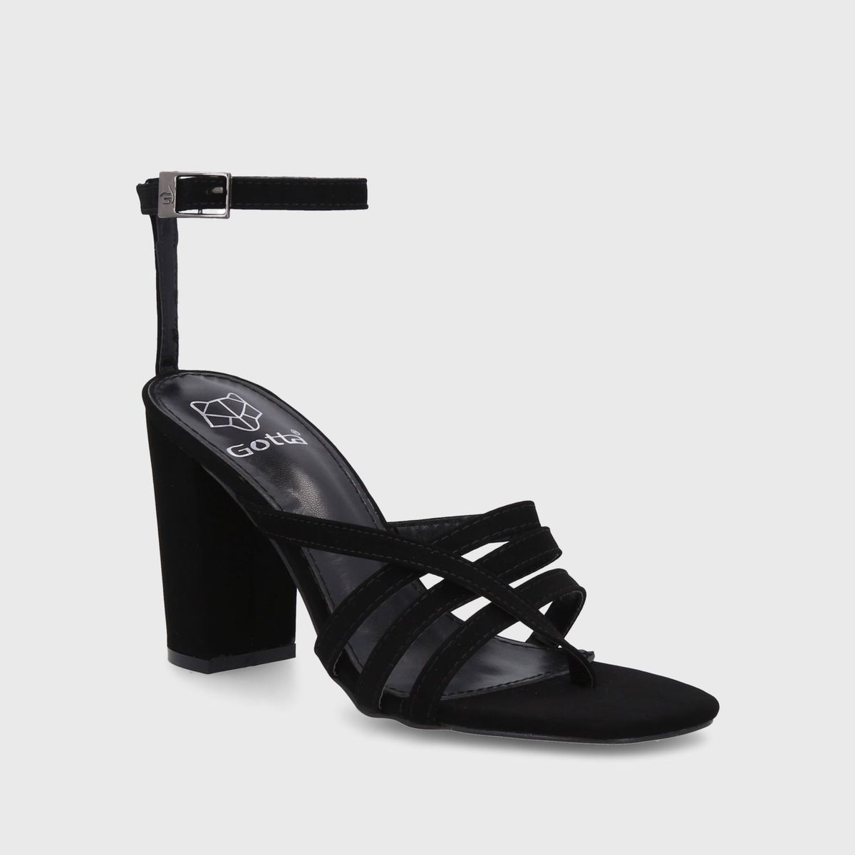 GOTTA - Sandalia Taco Negra Mujer 35122 Gotta