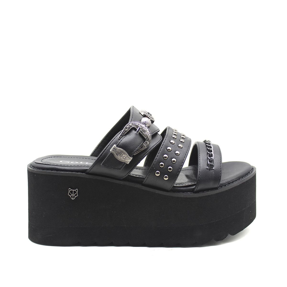 GOTTA - Sandalia Negra Mujer 15621 Gotta