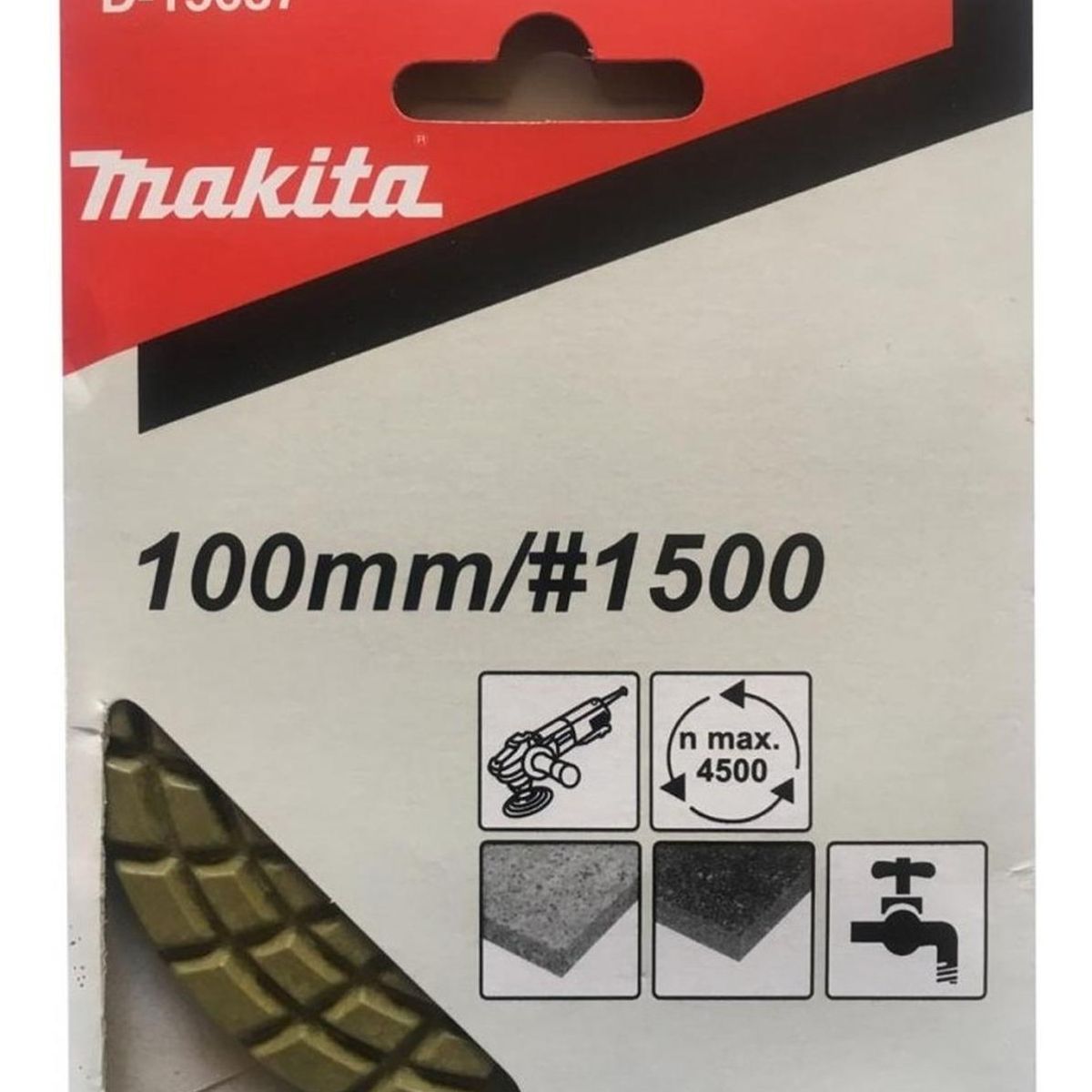 MAKITA - Disco Pulidor Diamantado 4 Verde Claro P Granito Makita D-15637