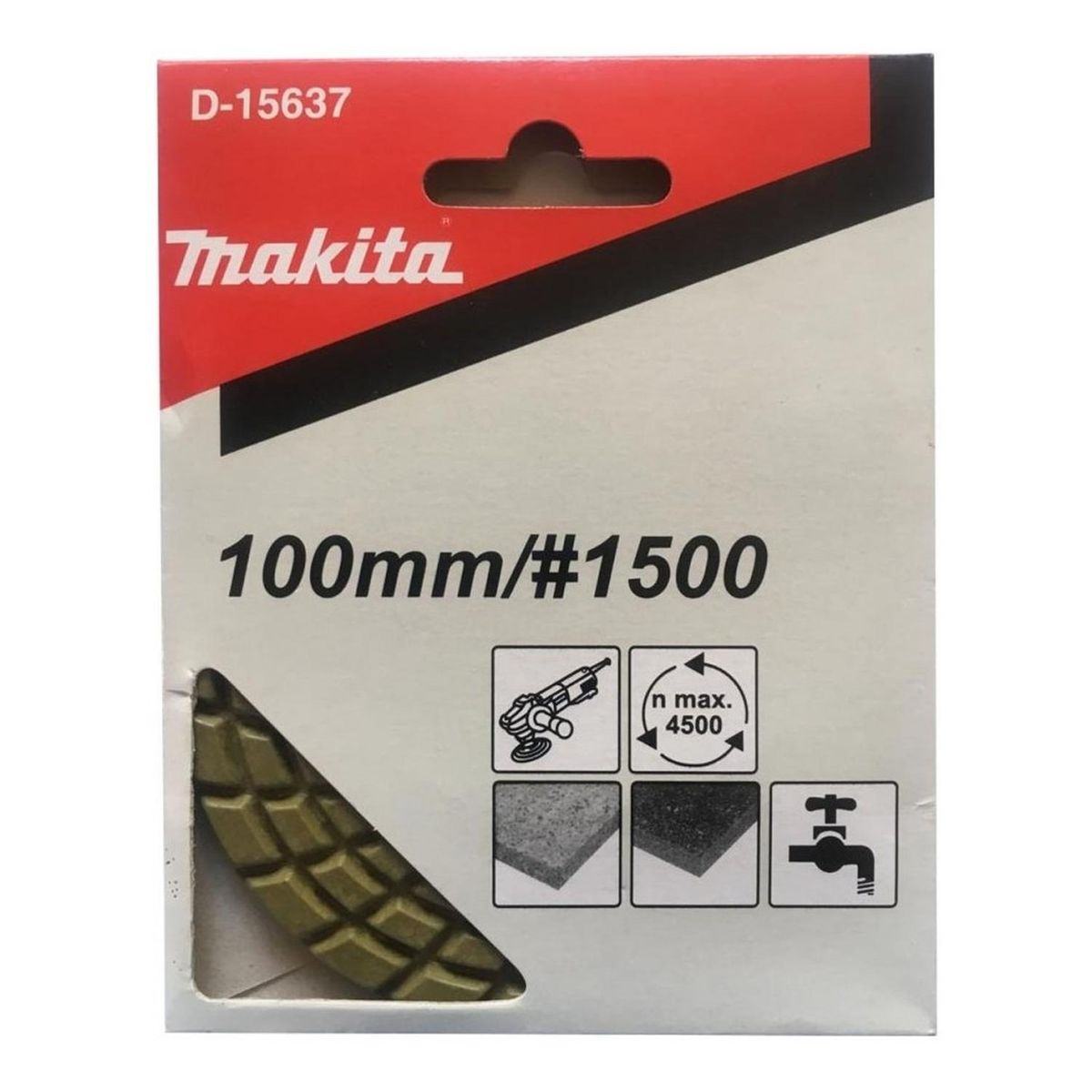 MAKITA - Disco Pulidor Diamantado 4 Verde Claro P Granito Makita D-15637