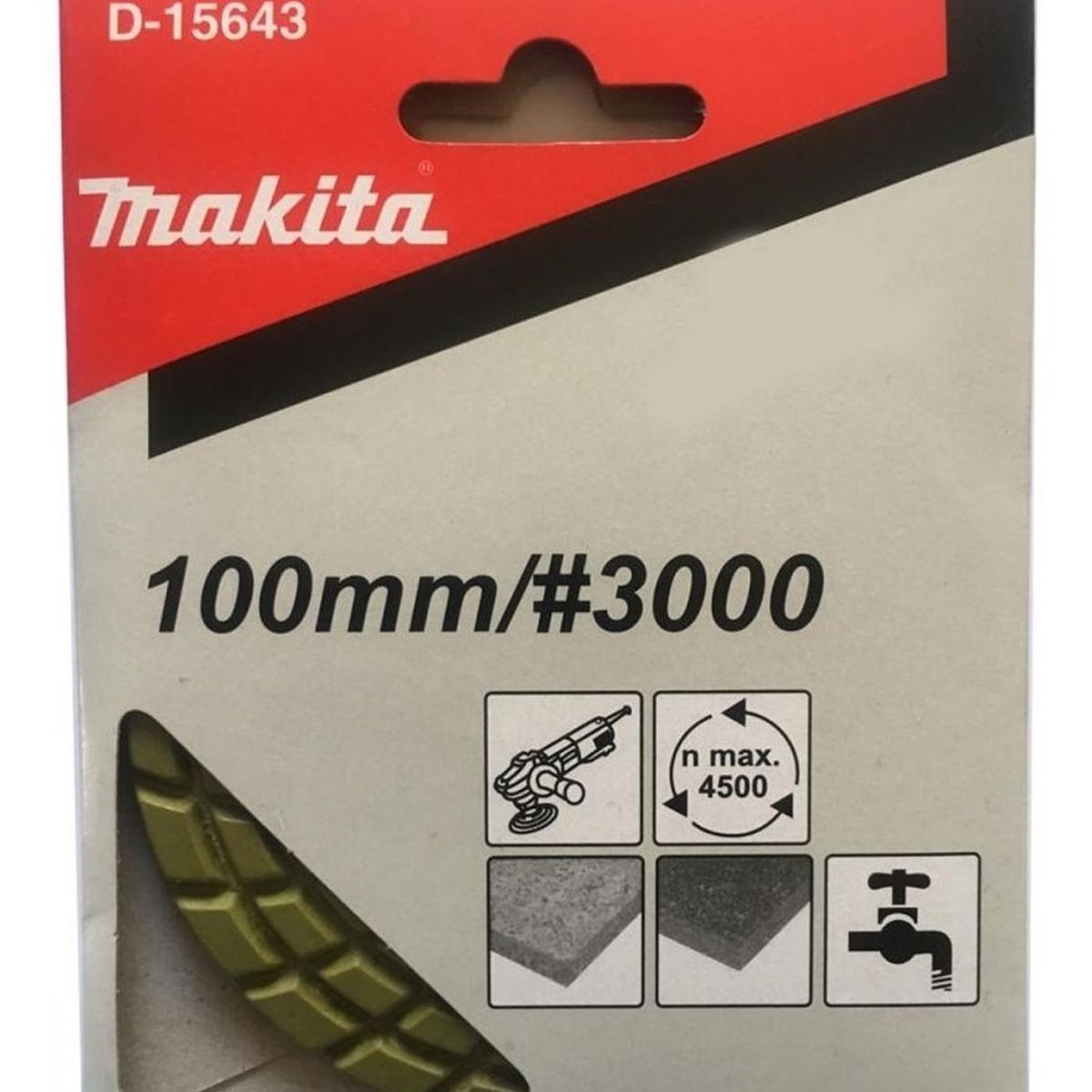 MAKITA - Disco Pulidor Diamantado 4" Café P/ Granito Grano 3000 Makita D-15643