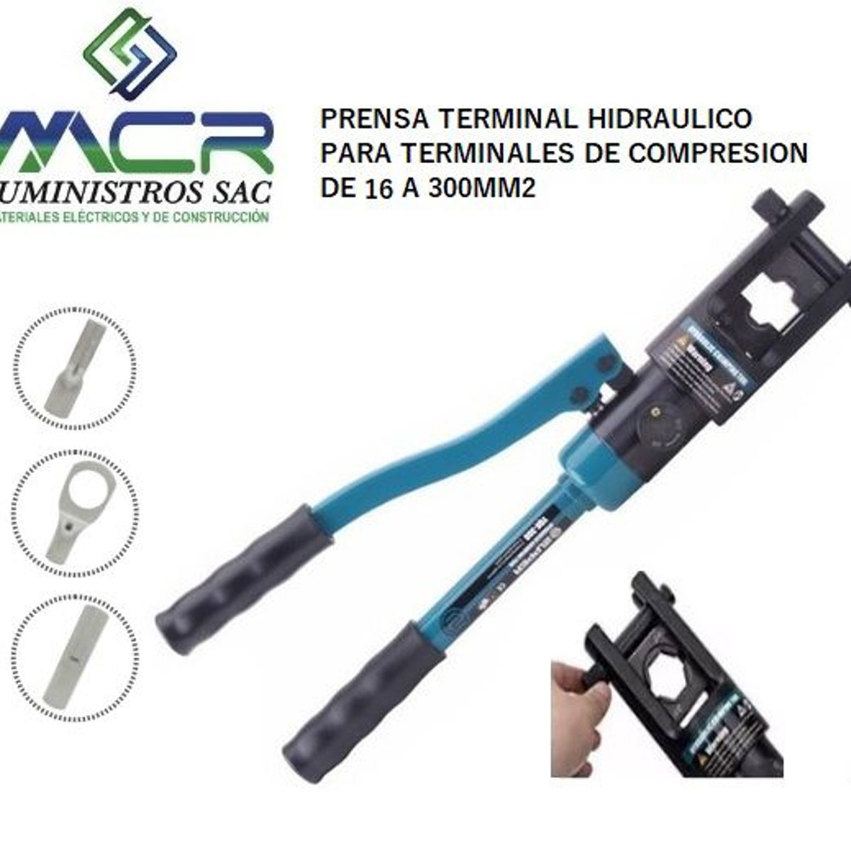 GENERICO - PRENSA TERMINAL HIDRAULICO PARA TERMINAL DE COMPRESION 16 A 300MM2