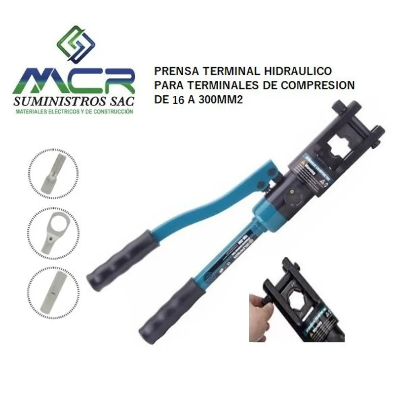 GENERICO - PRENSA TERMINAL HIDRAULICO PARA TERMINAL DE COMPRESION 16 A 300MM2