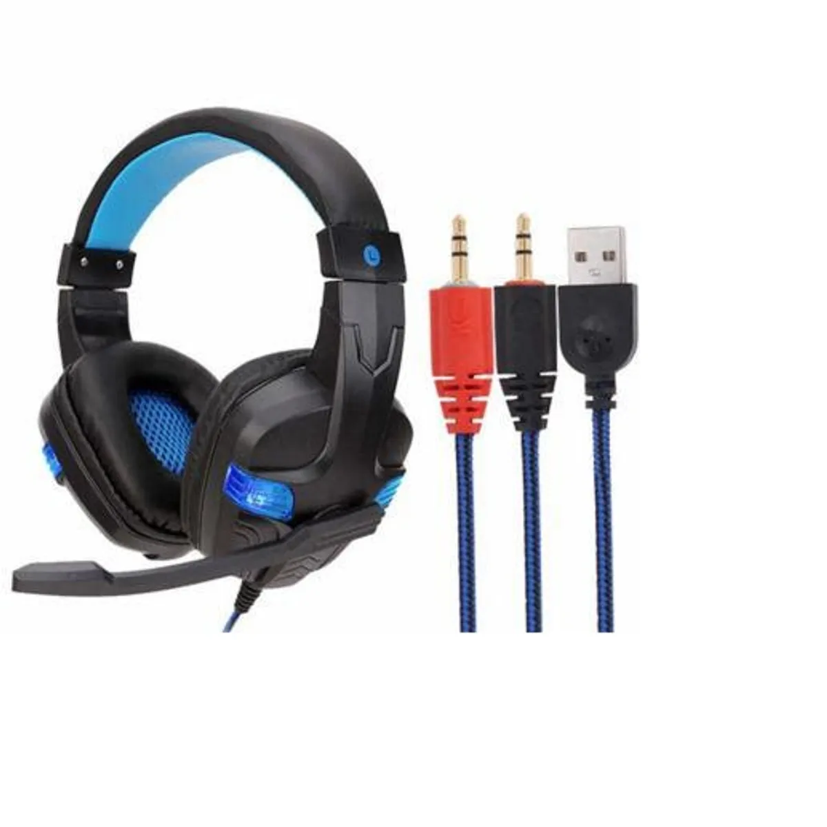 ITELSISTEM - Audifono Gamer Microfono 860 MV Pc Azul Blue Gaming Itelsistem