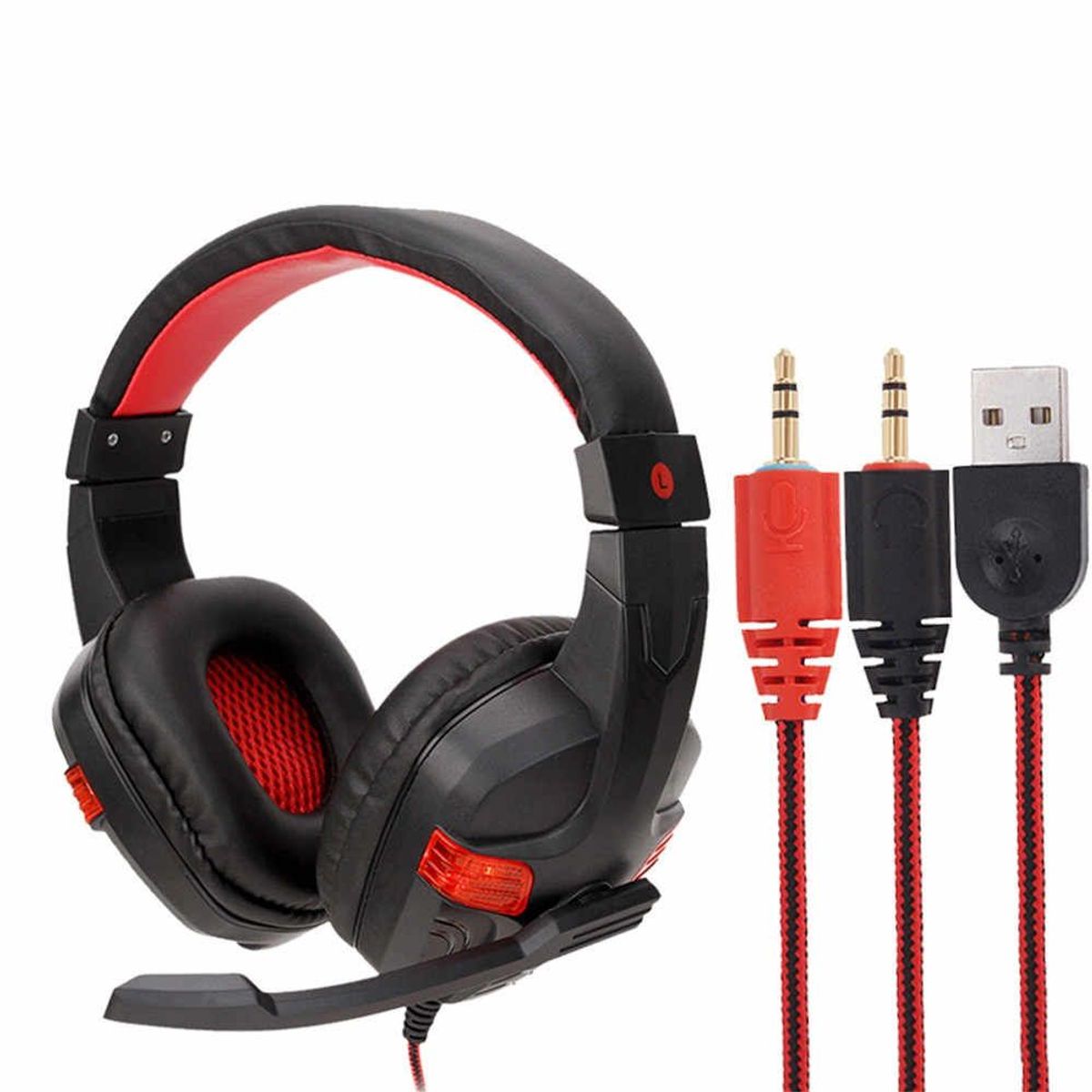 ITELSISTEM - Audifono Gamer Microfono 860 MV Pc Rojo Red Gaming Itelsistem