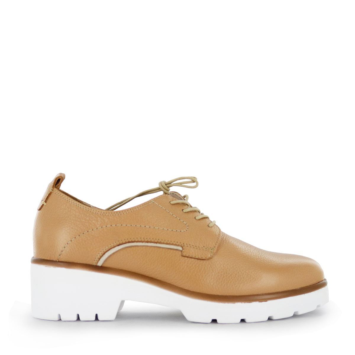 ECCO - Zapatos Casuales con Pasador Mujer Ecco Mena01 Camel Cuero Natural