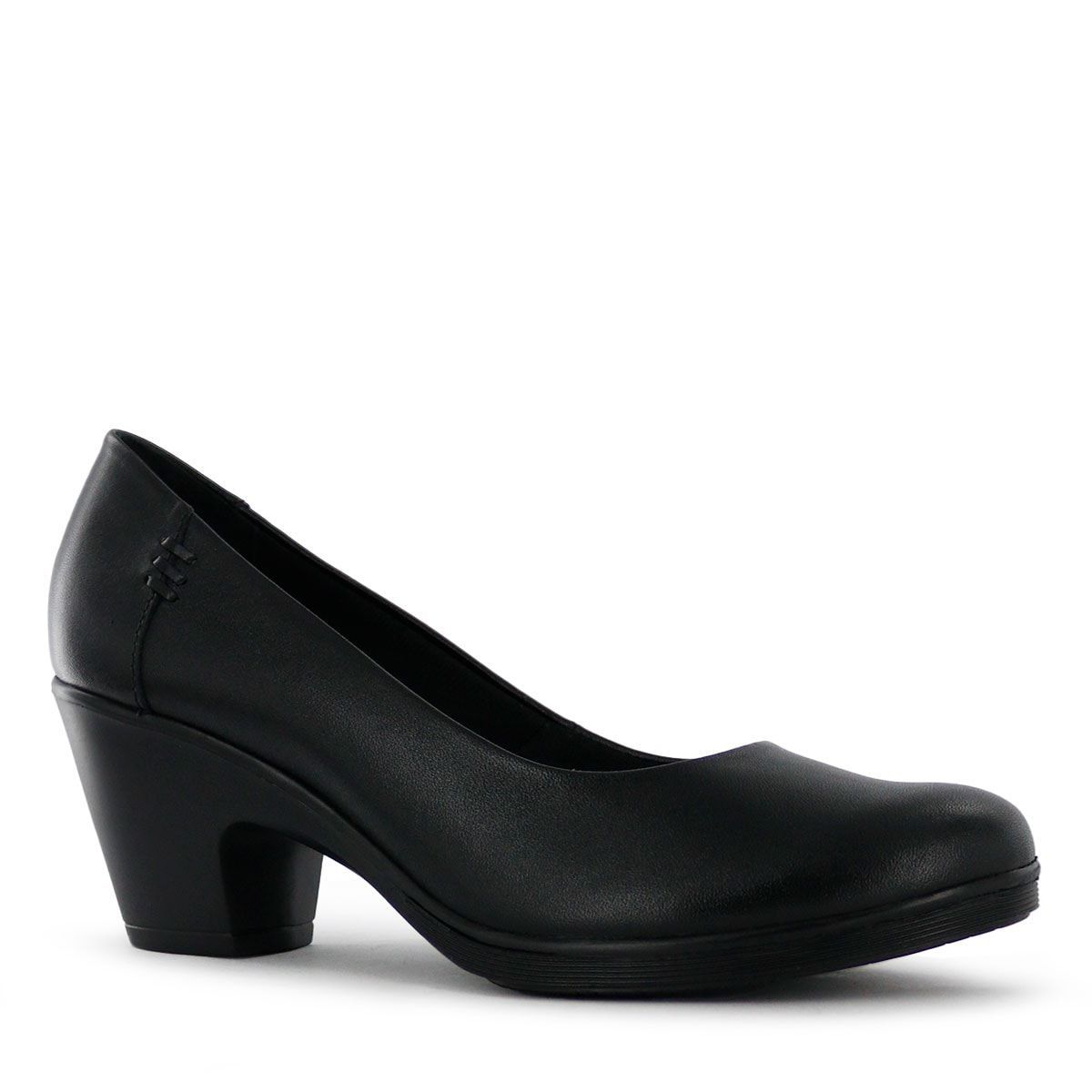 Ecco - Zapatos Pump Reina Mujer Ecco Natalie59 Negro Cuero Natural