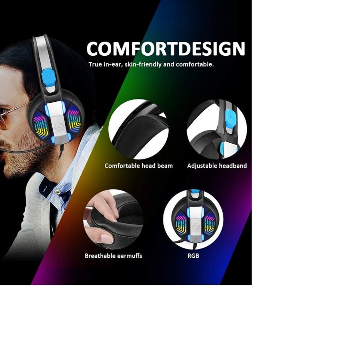 ITELSISTEM - Audifonos Gamer Phoinikas H-100 Pro Gaming Ps4 Xbox One Rgb Itelsistem