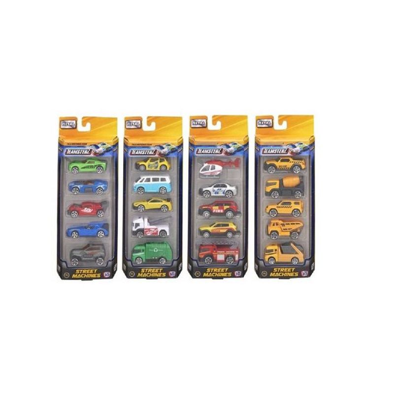 TEAMSTERZ - Juguete Pack 5 Autos de Metal Teamsterz