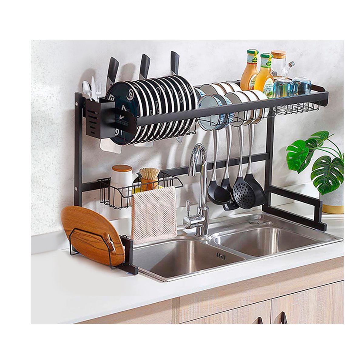 GRETAIL - Escurridor De Platos Estante Fregadero Cocina 85cm