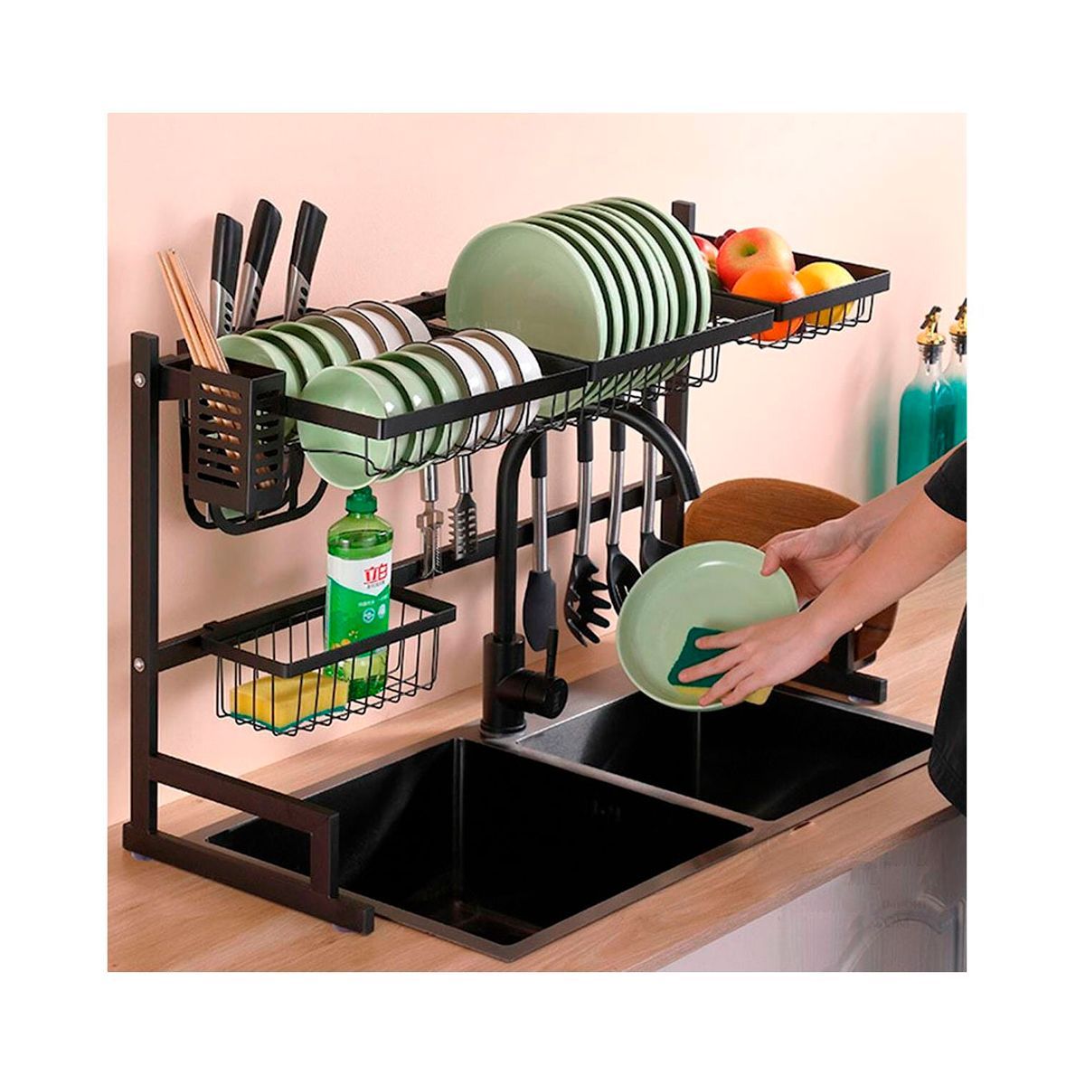 GRETAIL - Escurridor De Platos Estante Fregadero Cocina 85cm