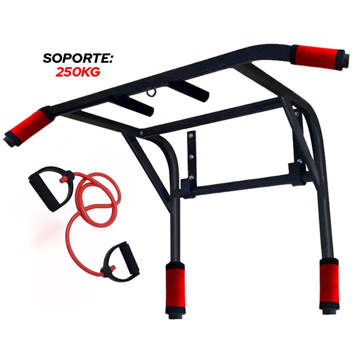 HOLGU - Barra Dominadas 2en1 Paralelas Liga Resistencia Importado