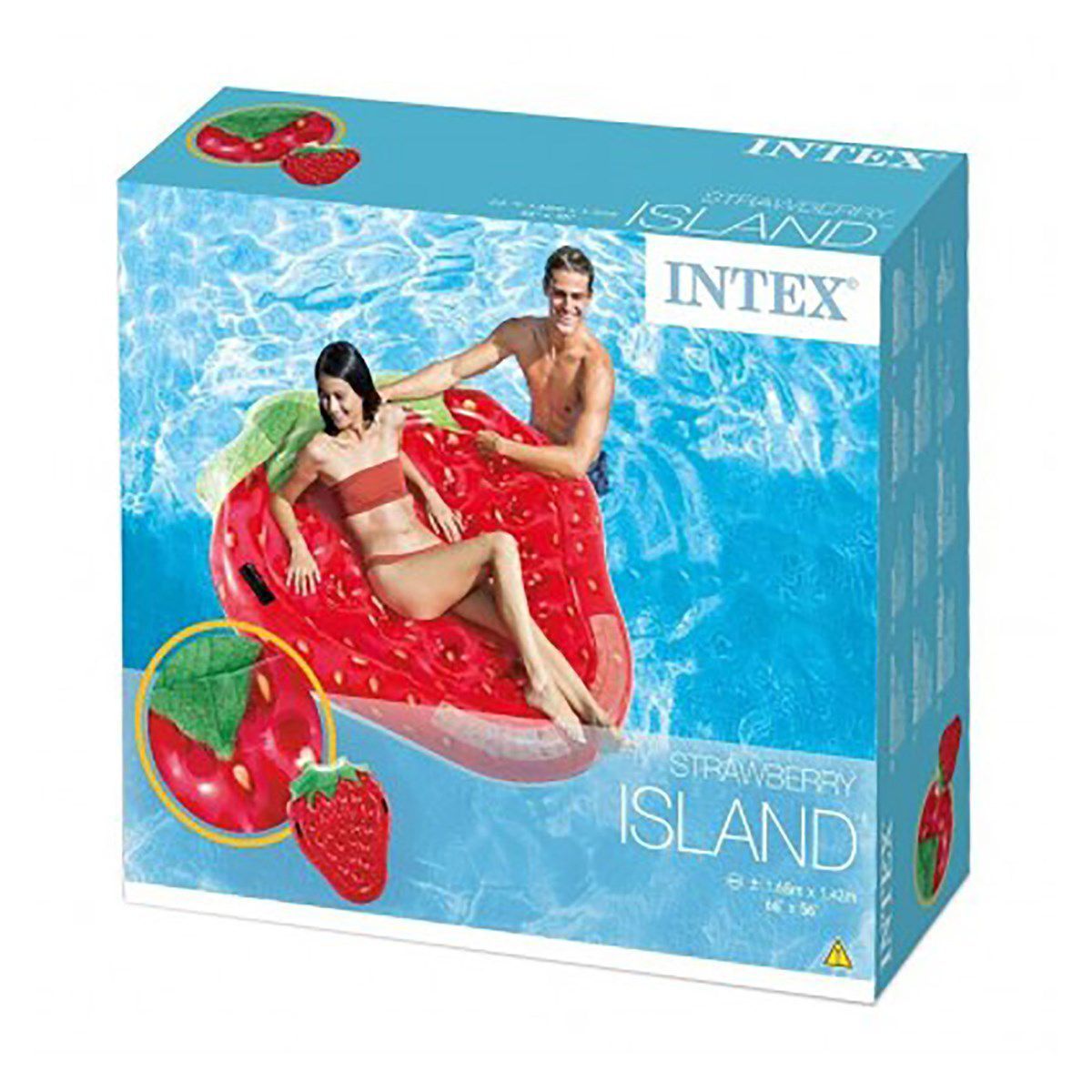 INTEX - Intex - Colchoneta Inflable Fresa -168 x 142 cm