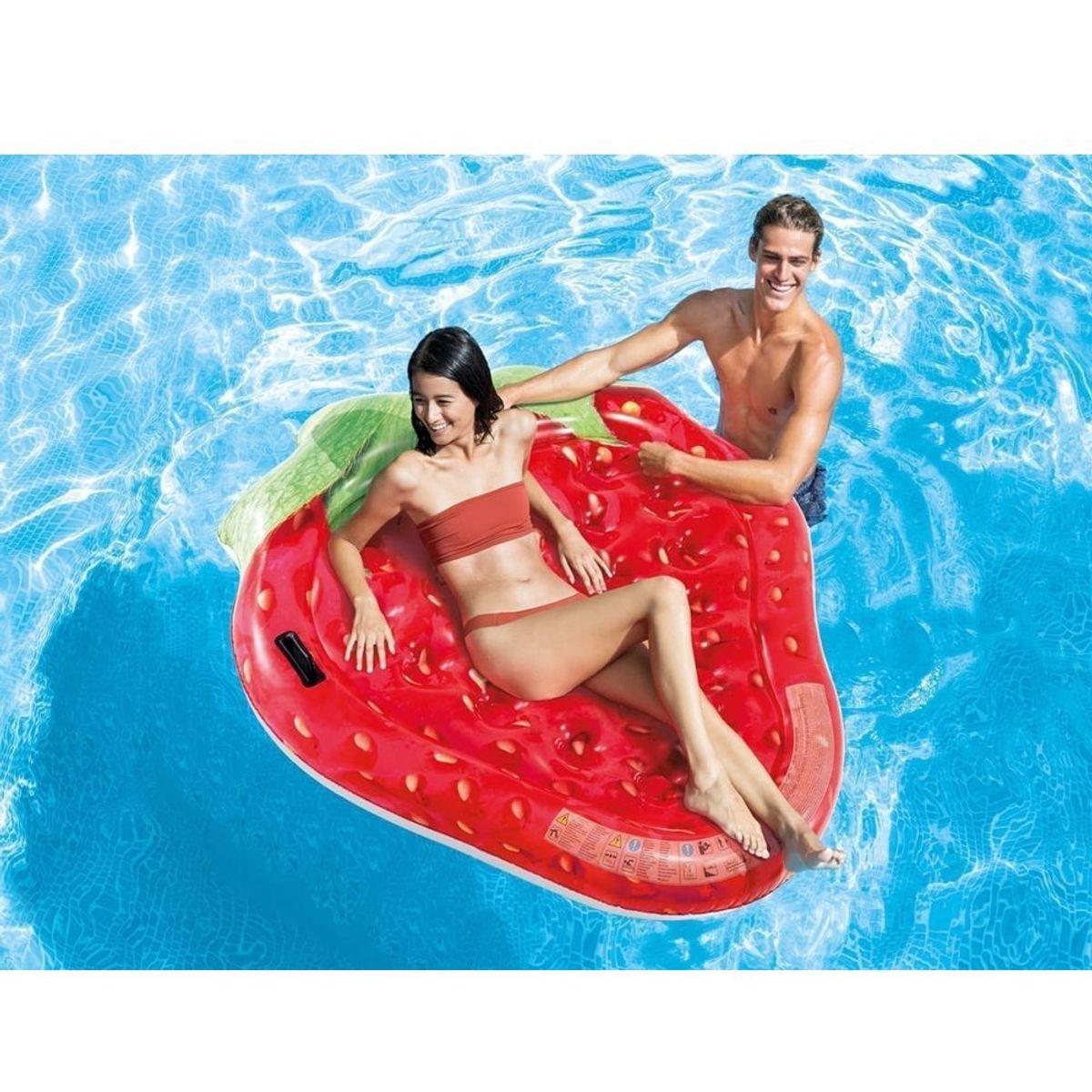 INTEX - Intex - Colchoneta Inflable Fresa -168 x 142 cm