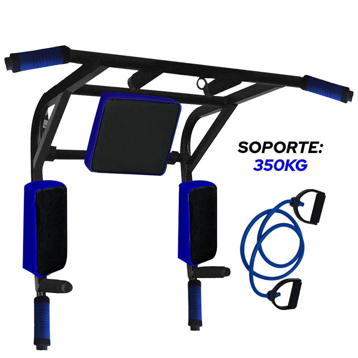 HOLGU - Barra Multifuncional Paralela 15 En 1 + liga de resistencia