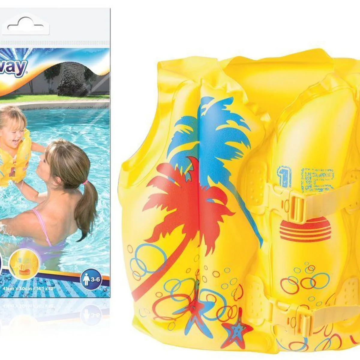 BESTWAY - Bestway - Chaleco Inflable Estampado Tropical