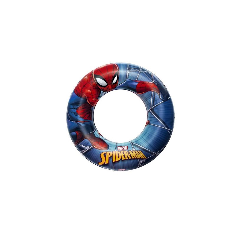 BESTWAY - Flotador inflable Infantil diseño Hombre Araña 56 cm