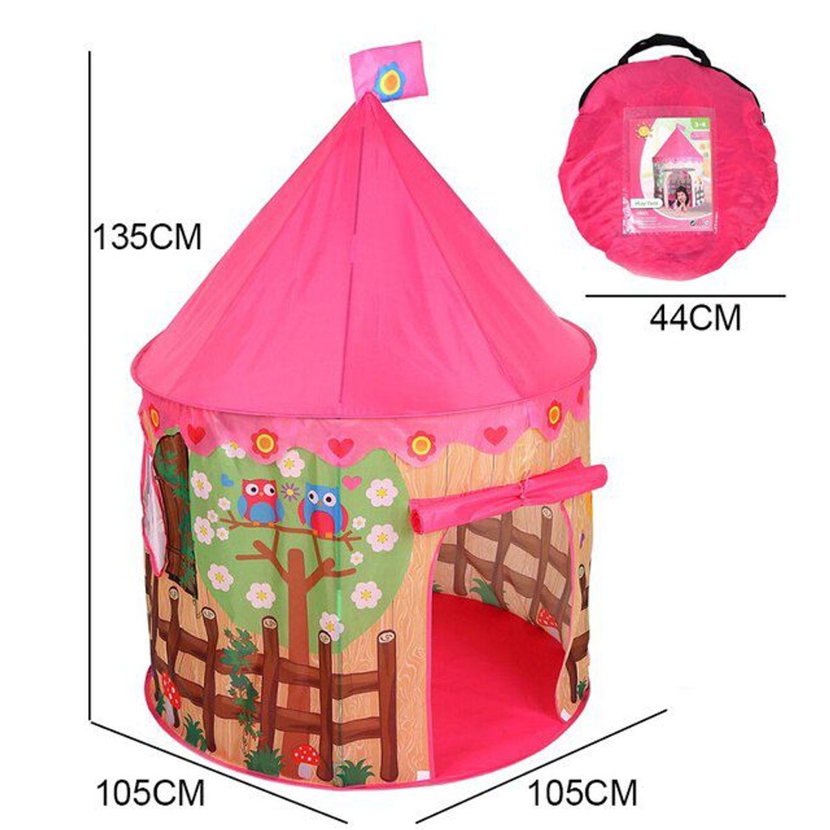 GENERICO - Carpa Castillo Casita Armable para Niñas Rosado
