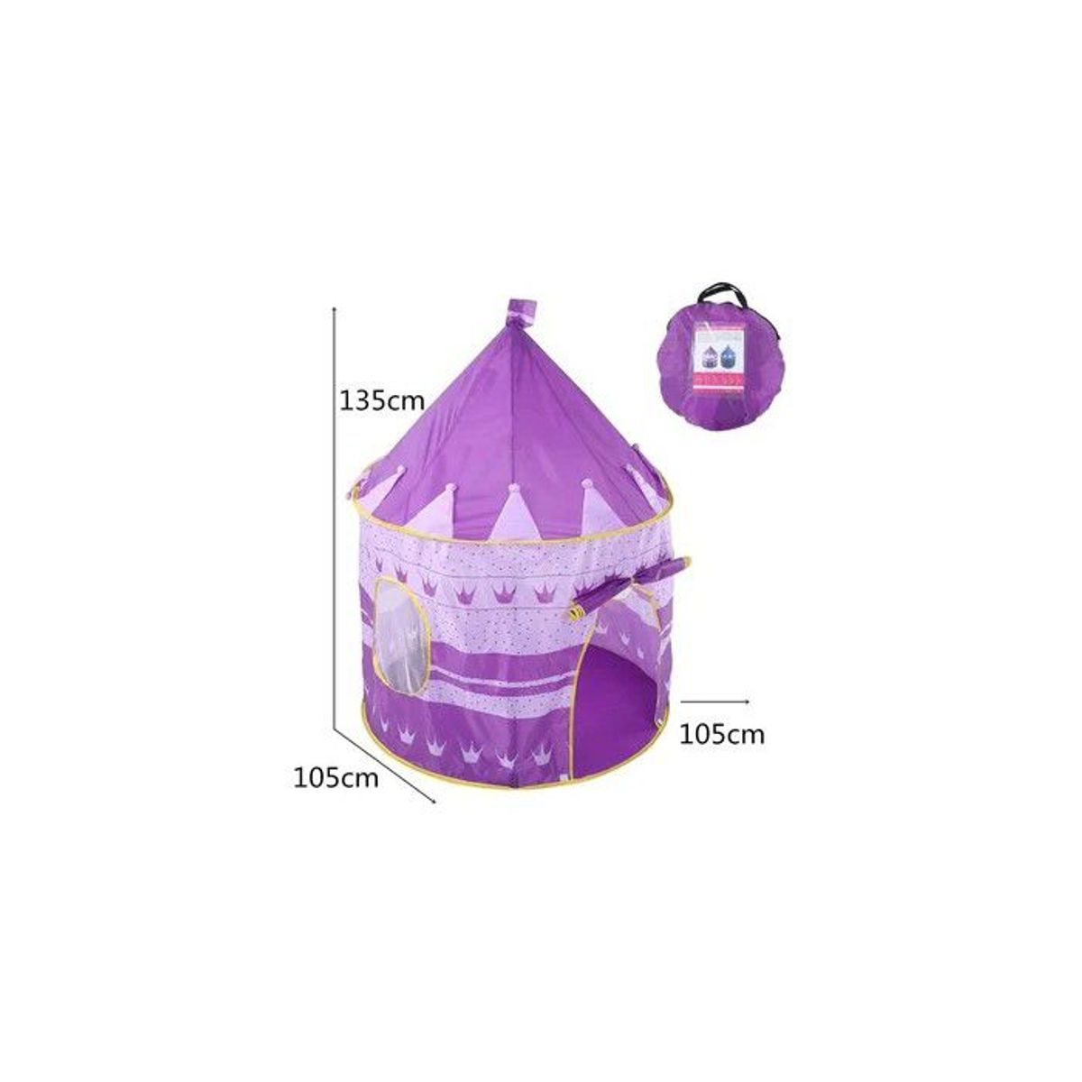 GENERICO - Carpa Castillo Casita Armable para Niñas Lila