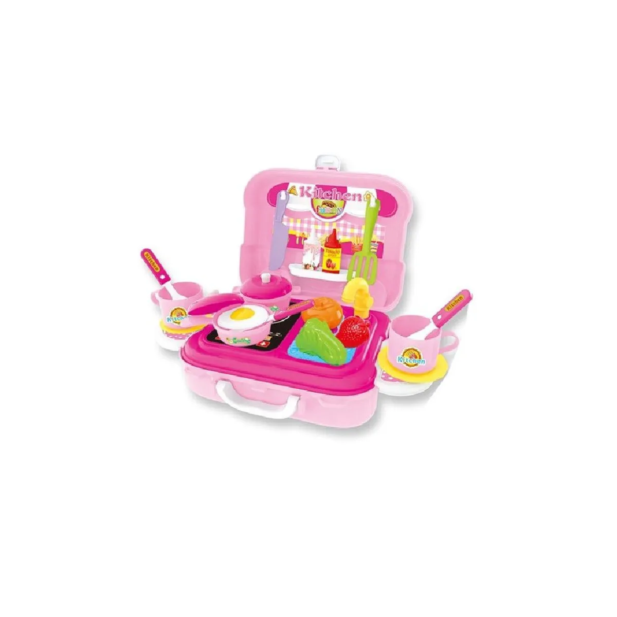 GENERICO - Juego de cocina de chef de juguete modelo mochila