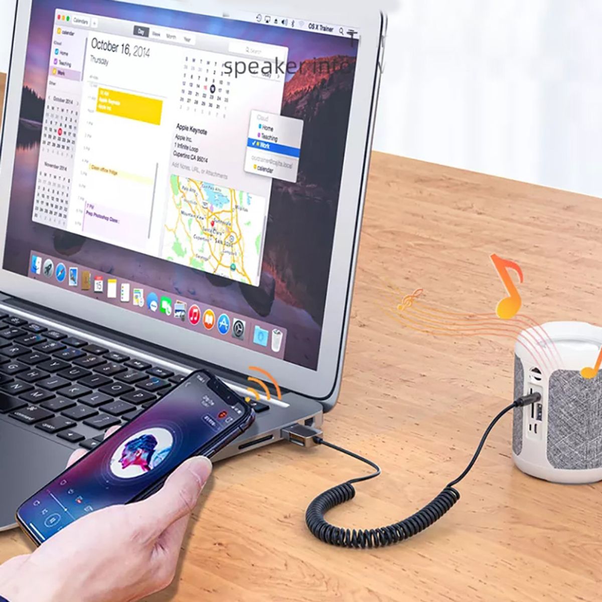 ESSAGER - Receptor Audio Vehicular Bluetooth 5.0 Aux 3.5mm USB Micrófono Essager