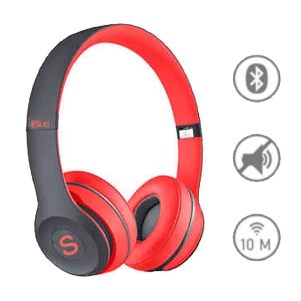 IBLUE - Audifonos Bluetooh Microfono Scream 019 Red FM Iblue