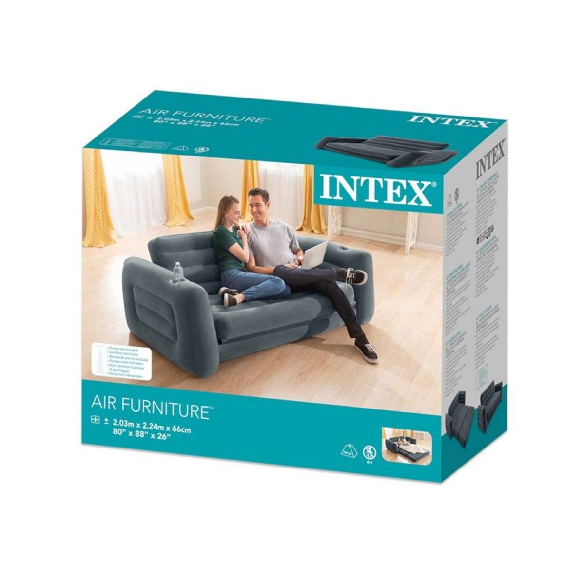 INTEX - Sofá Cama Doble Inflable - Intex