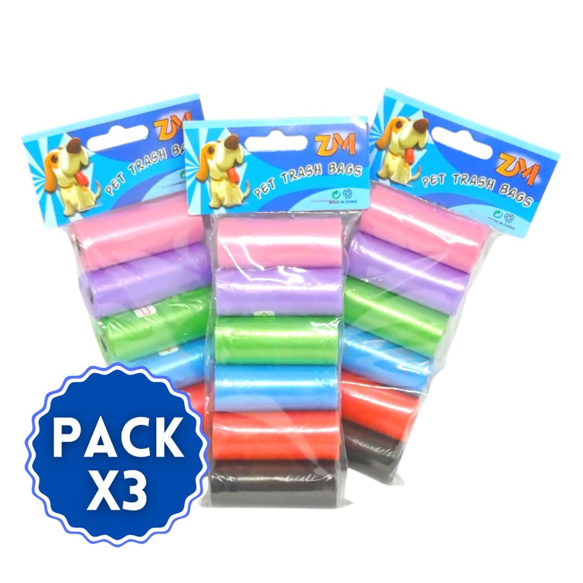 GENERICO - 3 Set De Bolsas Para Heces Perro