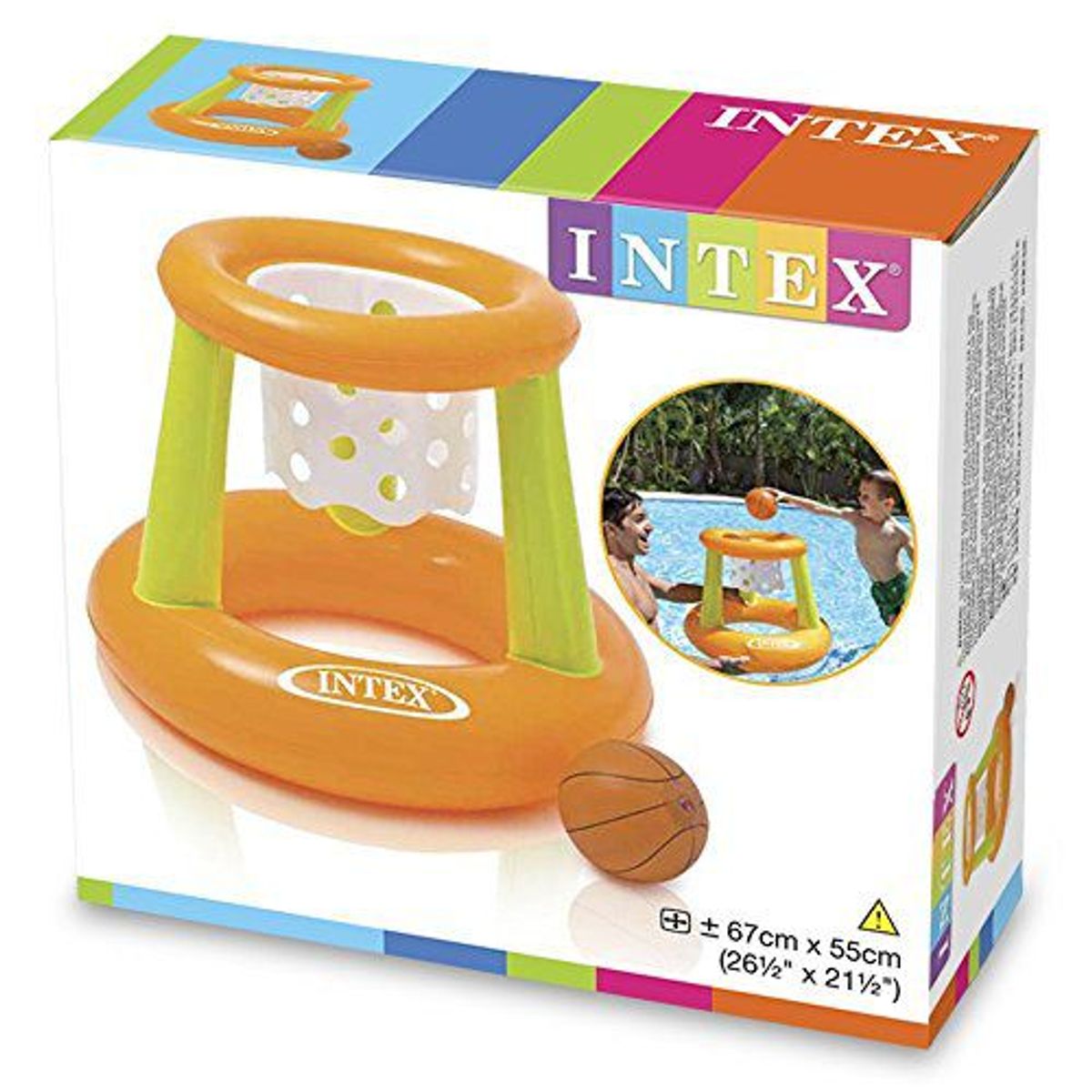 INTEX - Flotador inflable modelo canasta de basketball - INTEX