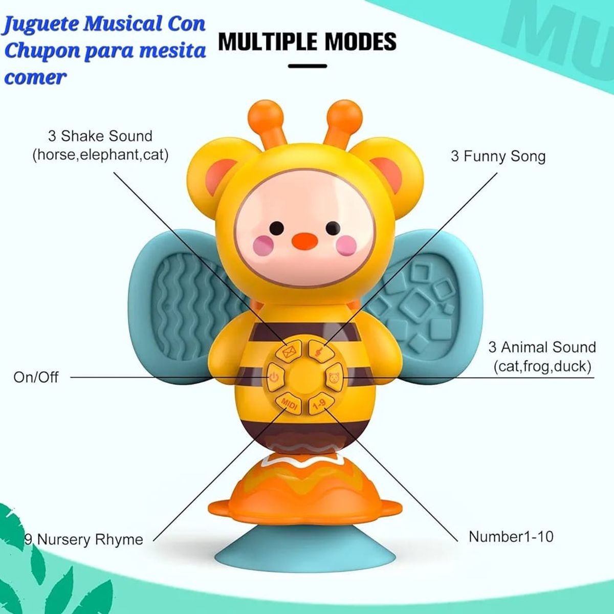 BABY HAPPY - Silla de Comer  para Bebe con Platito  New 2026