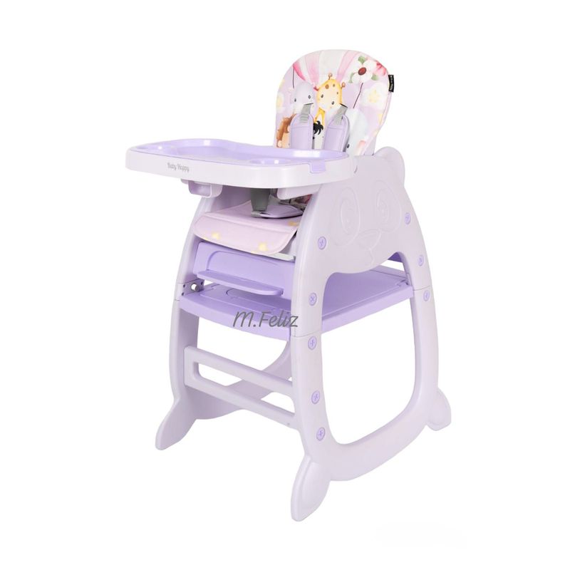 BABY HAPPY - Silla de Comer 3 en 1 para Bebe Babero New 2024