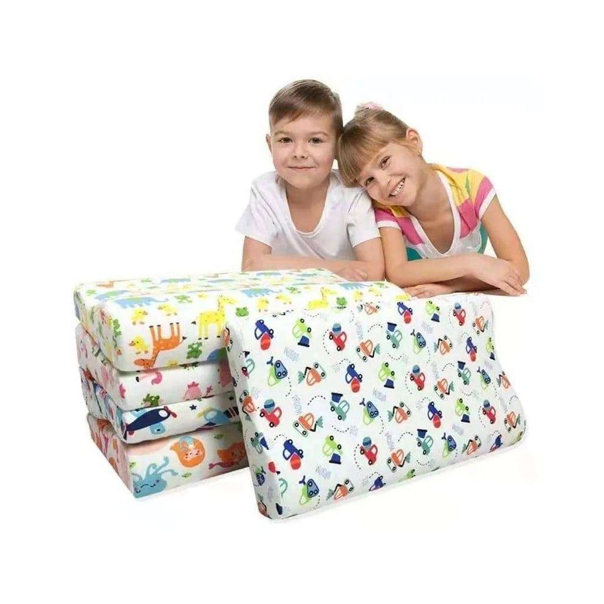 GRETAIL - Almohada Ergonómica Infantil Viscoelástica Con Funda